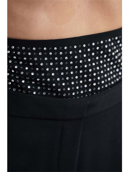 Pantalone con strass Simona Corsellini | A25CEPA10201NERO